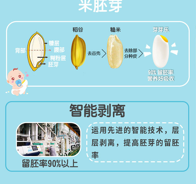 芽芽乐 有机宝宝胚芽米 12个月以上50g*5