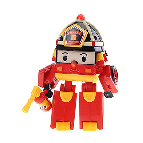 silverlit银辉 珀利 变形车闪光系列 罗伊闪亮变形消防车