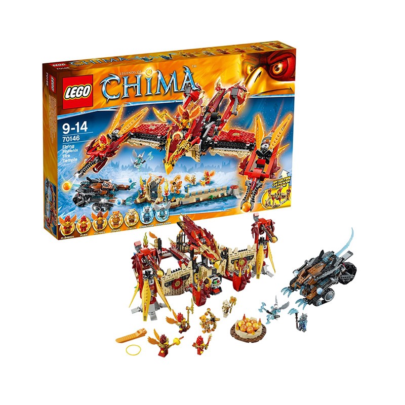 乐高气功传奇系列 烈焰凤凰飞天神殿 70146l70146