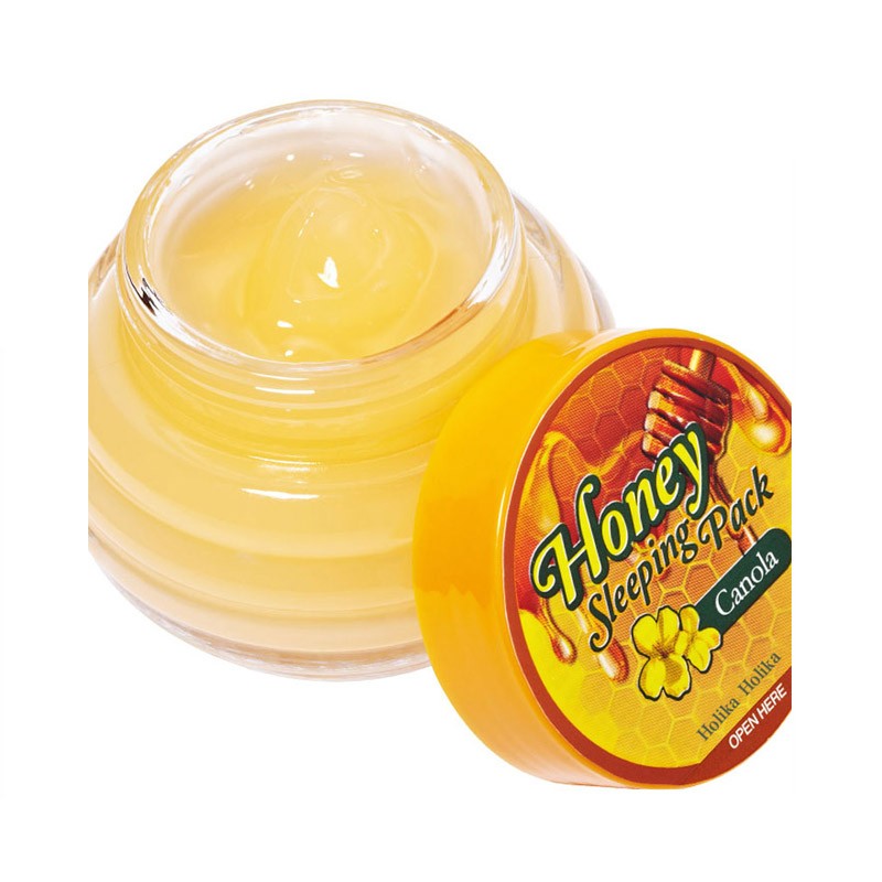 韩国holika蜂蜜油菜睡眠面膜90ml 清洁控油 提亮肤色