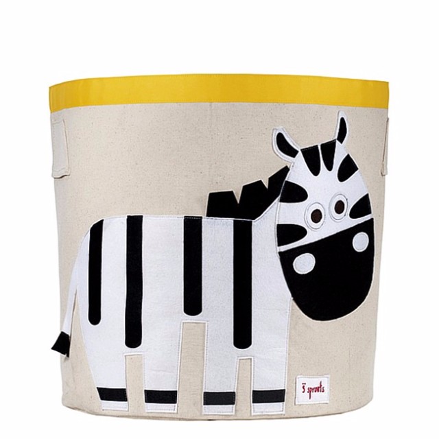 加拿大3 sprouts可折叠帆布收纳筒 斑马