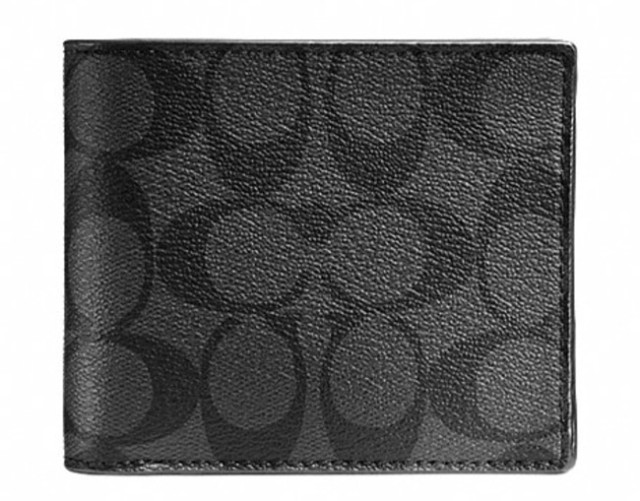 【美国直邮】美国coach经典c标男士短款钱包 棕色【包邮】