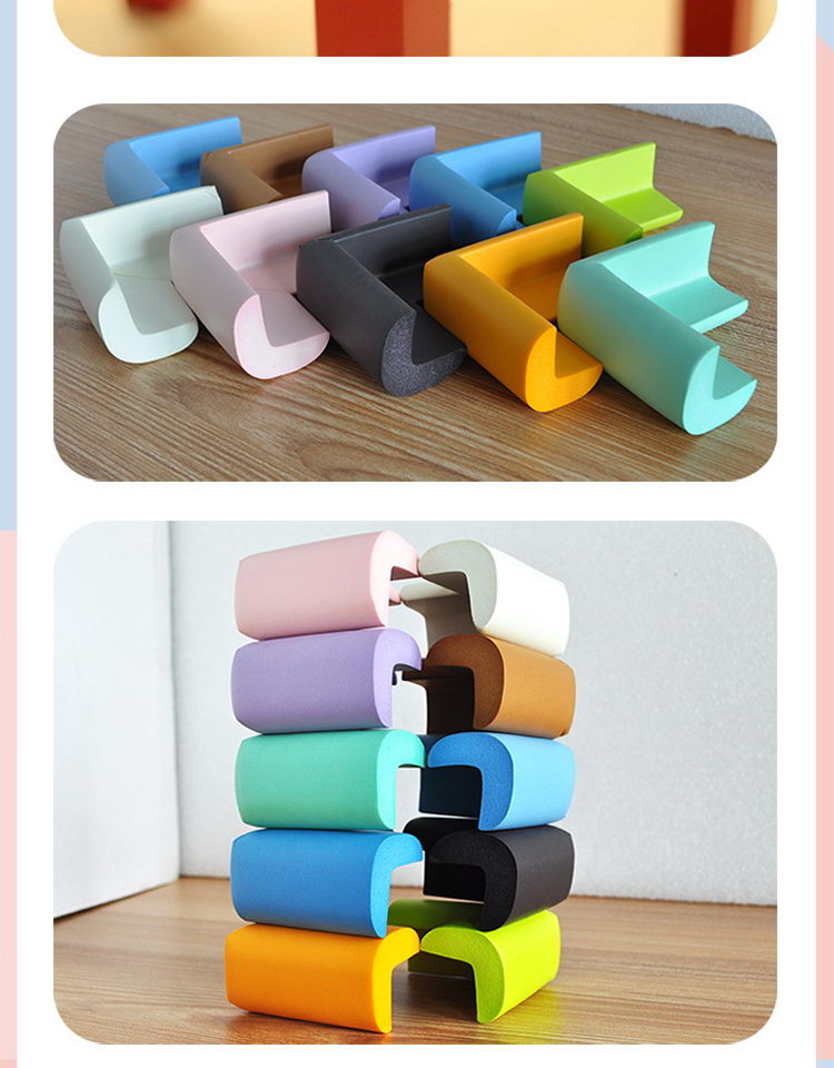 babyprints 幼儿园专用桌角防撞角12个装 赠送3m双面胶带 黄色